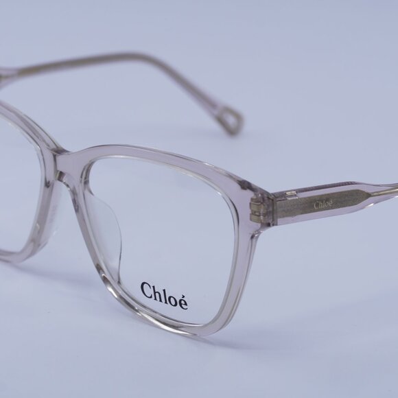 Chloe CH0084OA 003 Eyeglasses Shiny Pink 55mm Square Frame - Picture 4 of 10